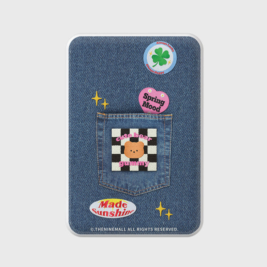 Theninemall Gummy patch denim (Magsafe battery)