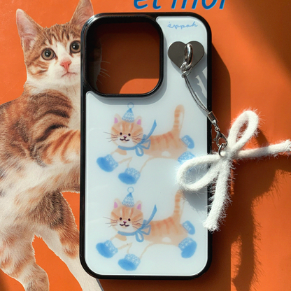Eppah Winter Cheese Cat Case (Epoxy bumper/Glass/Magsafe)