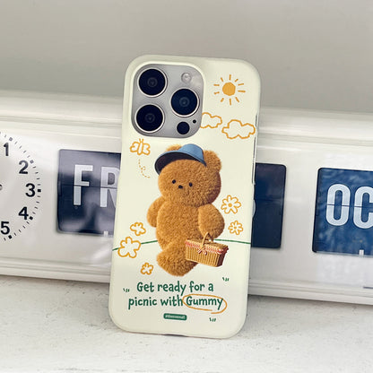 Picnic With Gummy Phone Case (Hard/Card Storage) (2色)