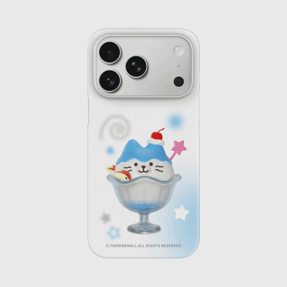 Blue Sundae Hey Cat Phone Case (Hard/Card Storage/Magsafe)