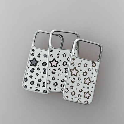 Starry Leopard Phone Case (Mirror silver bumper case)