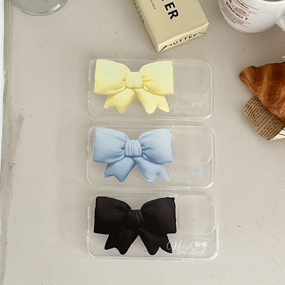 Big Wish Ribbon Phone Case (Clear/Tank Clear/Clear card storage) (3色)