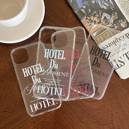 Hotel du moment Phone Case (Clear/Tank 透明/透明Tank款) (4色)