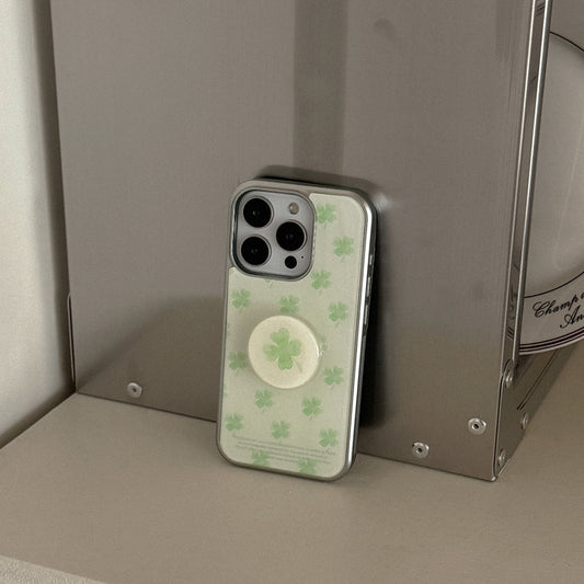 Clover Wish Phone Case (Silver bumper case)