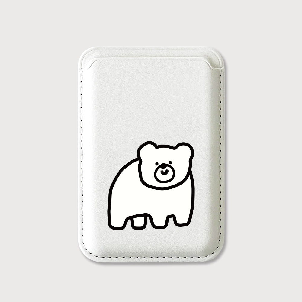 【85折加購✨】Cuter Polar Bear Magsafe Card Wallet