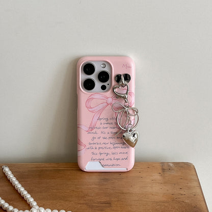 【Set】Spring Lettering(硬殼插卡款)+Tag holder+Keyring