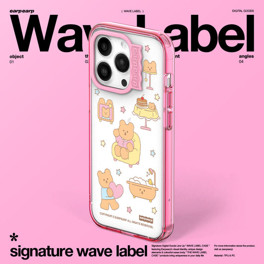 COVY SWEET HOME-PINK (Wave Label Clear Case)