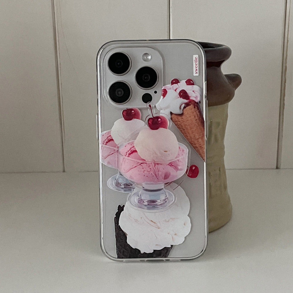 Sweet Cherry Phone Case (Clear/Tank Clear/Clear card storage)