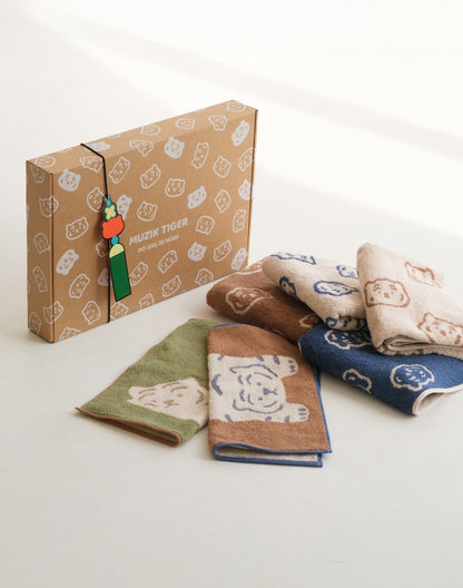 Muzik Tiger Everyday Towel Set (4P+2P)