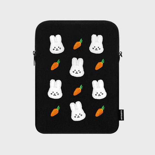 DOT CARROT POPO-BLACK IPAD POUCH (11 inch)