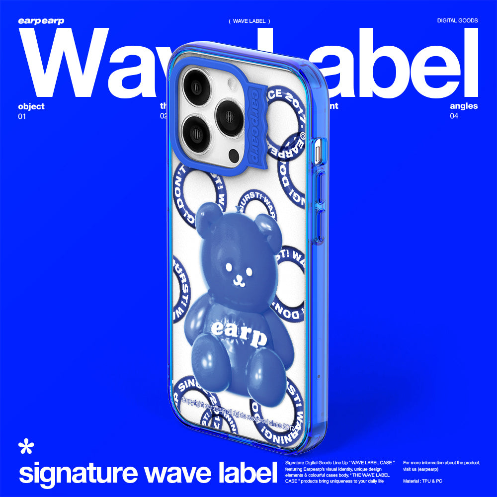 BALLOON FACO-BLUE (Wave Label Clear Case)