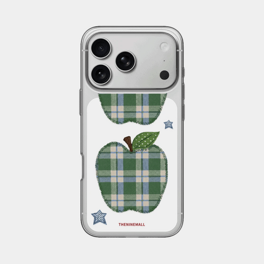 Vintage Gingham Patch Phone Case (Clear 透明殼)