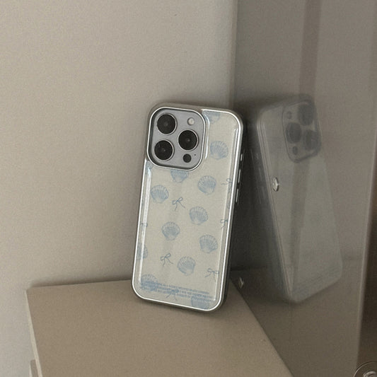 Pearl Shell Phone Case (Silver bumper case)