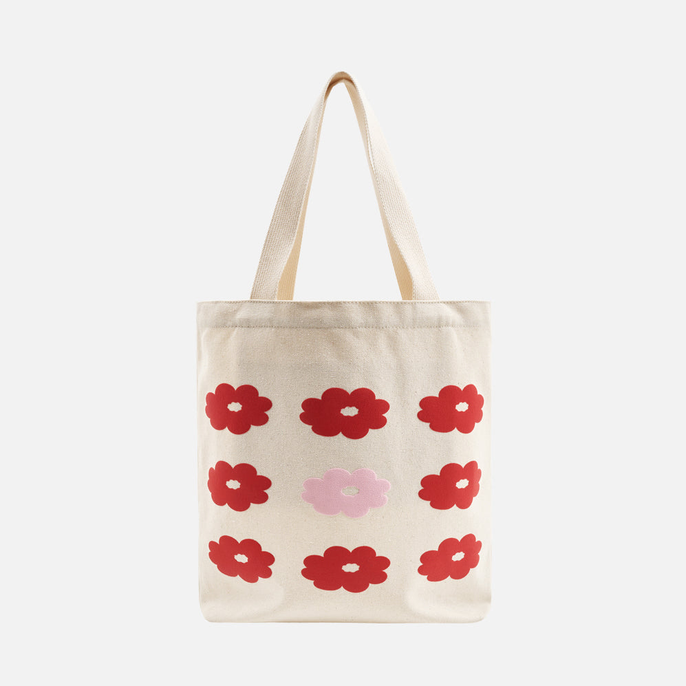 MARITHÉ FRANÇOIS GIRBAUD DAISY X MARITHE FLOWER ECO BAG ivory