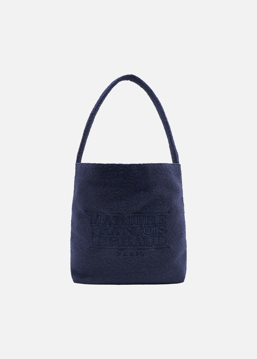 MARITHÉ FRANÇOIS GIRBAUD CLASSIC LOGO BOUCLE SHOULDER BAG navy