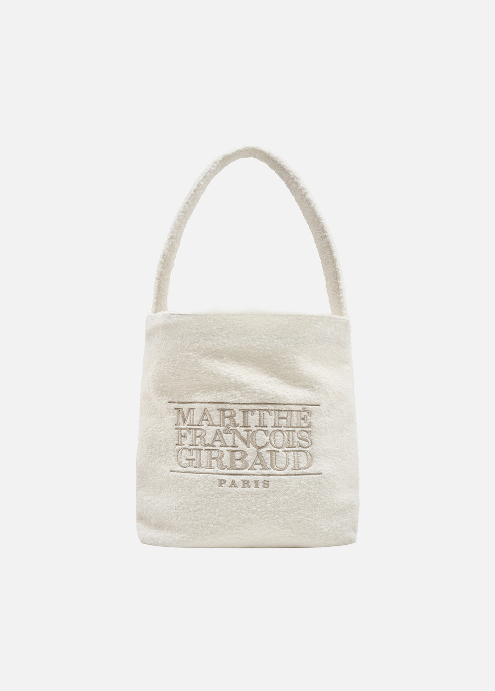 MARITHÉ FRANÇOIS GIRBAUD CLASSIC LOGO BOUCLE SHOULDER BAG ivory