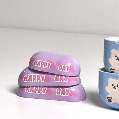 Mazzzzy happy day airpods case (Hard, glossy)