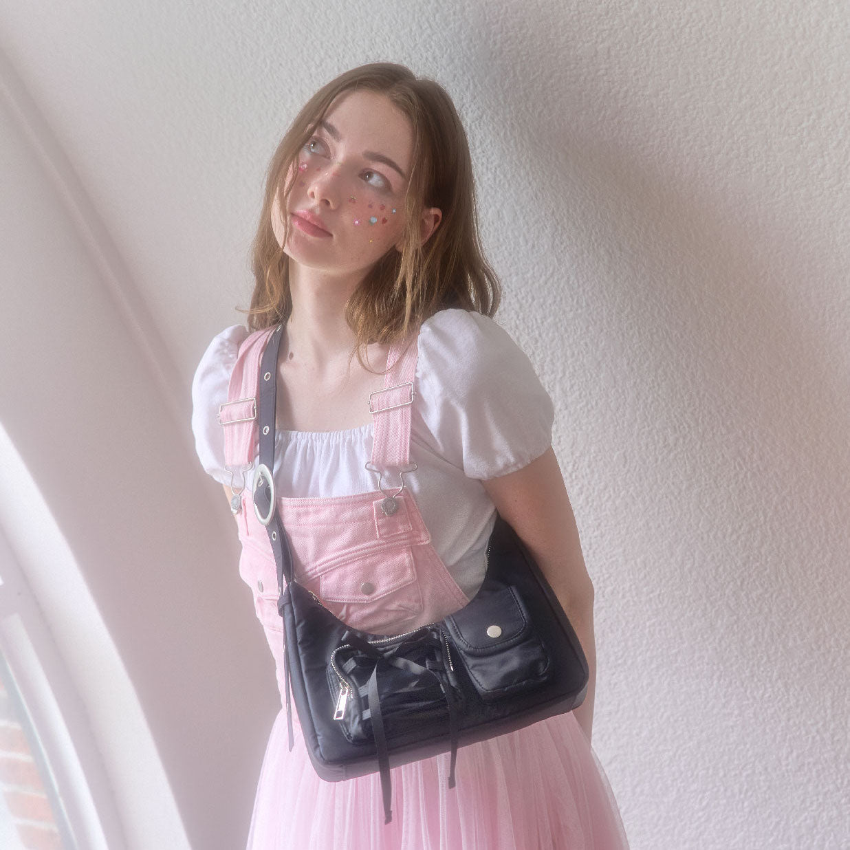Cozing Nylon ribbon hobo bag (4色)