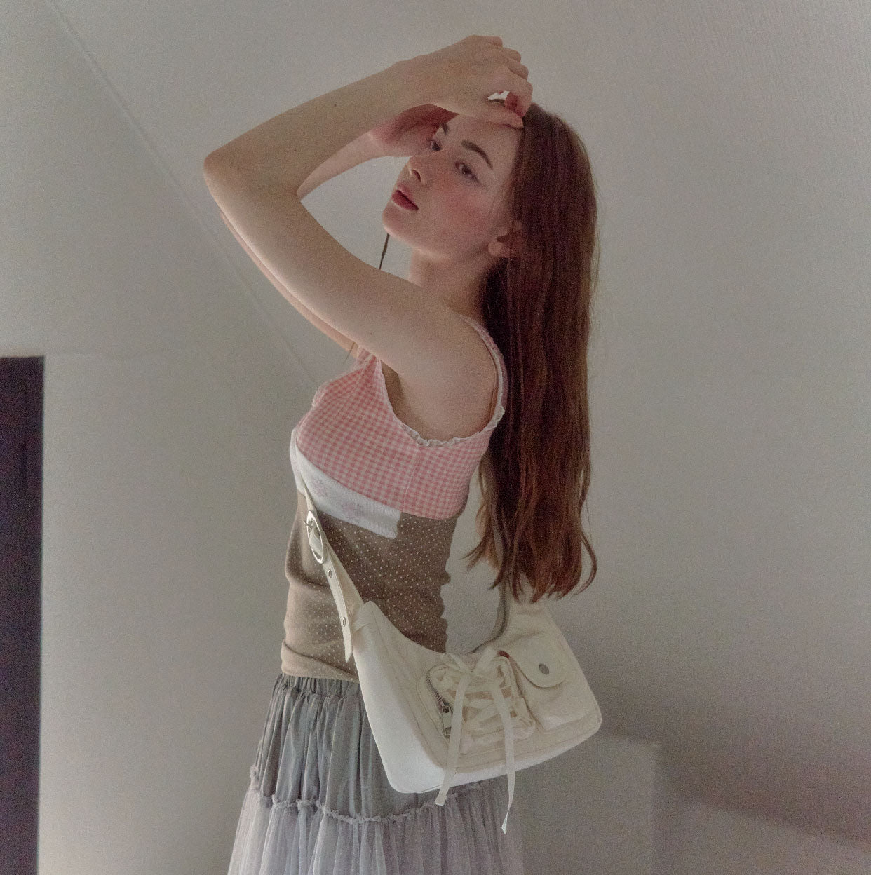 Cozing Nylon ribbon hobo bag (4色)