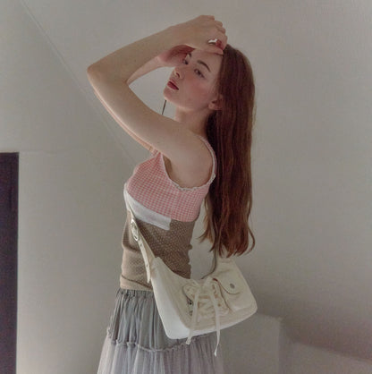 Cozing Nylon ribbon hobo bag (4色)