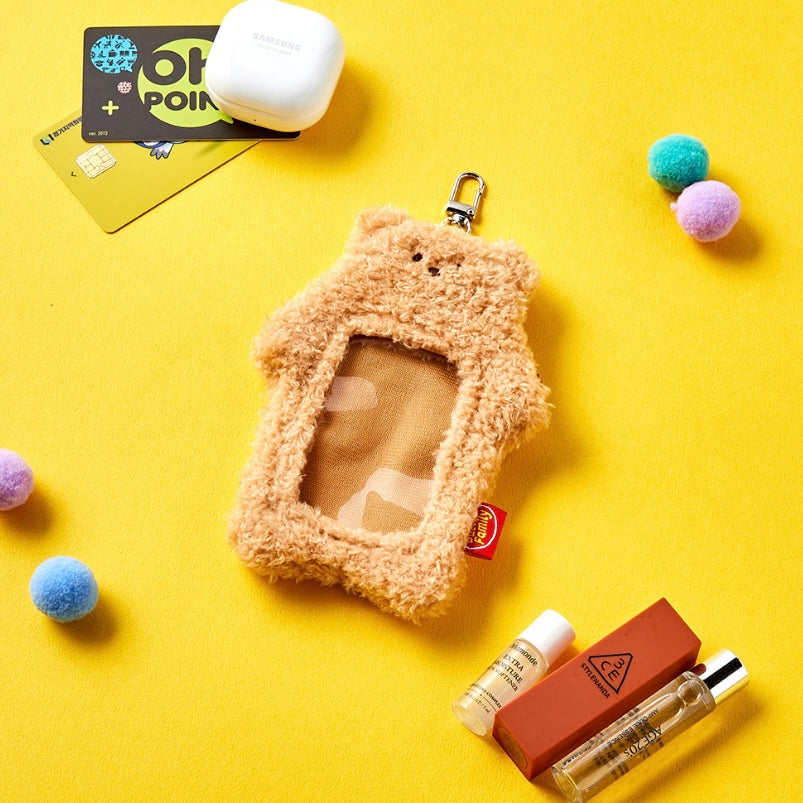 Butter Shop Photocard Keyring 毛毛卡套 熊仔