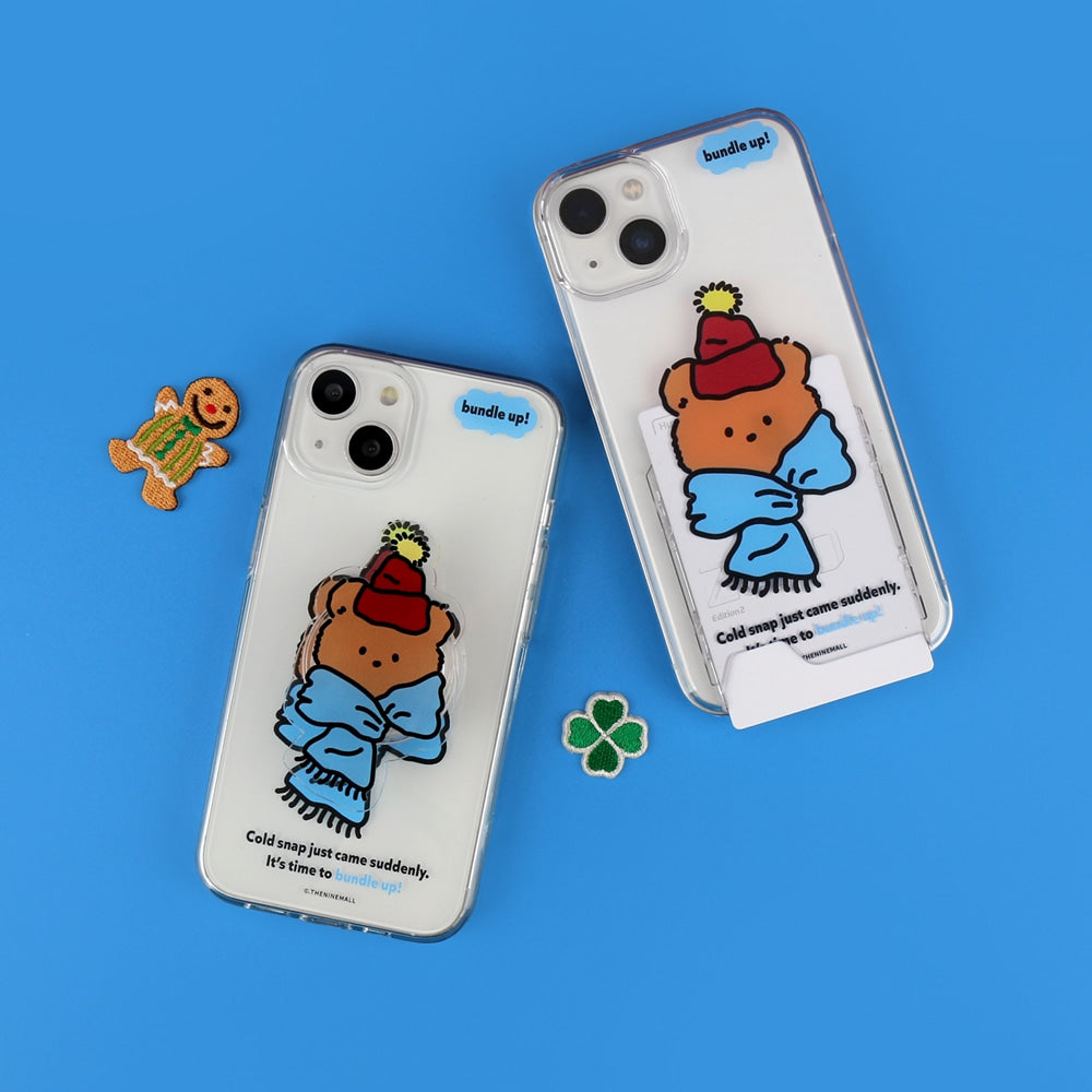 Bundle Up Gummy Phone Case (Clear/Tank Clear/Clear Card Storage)