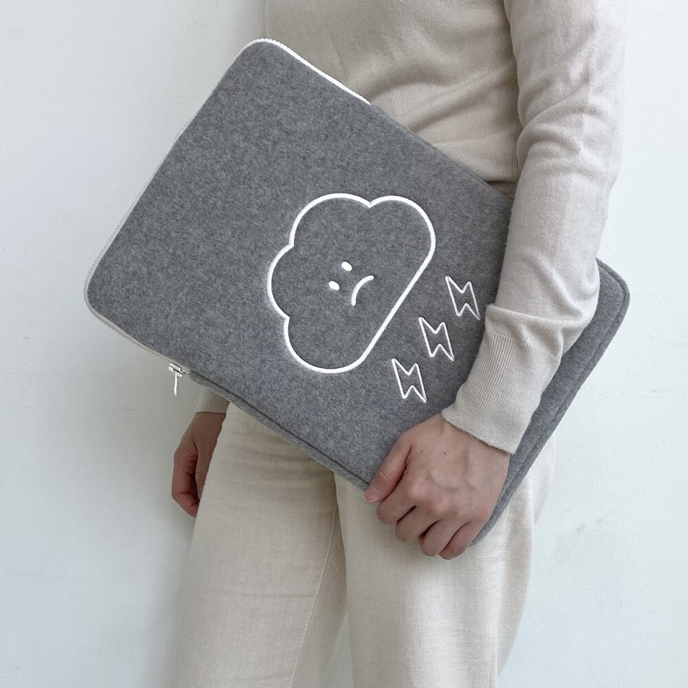 【特價~31/12】Skyfolio 먹구 iPad & Laptop Pouch (Gray) (11/13/15 inch)