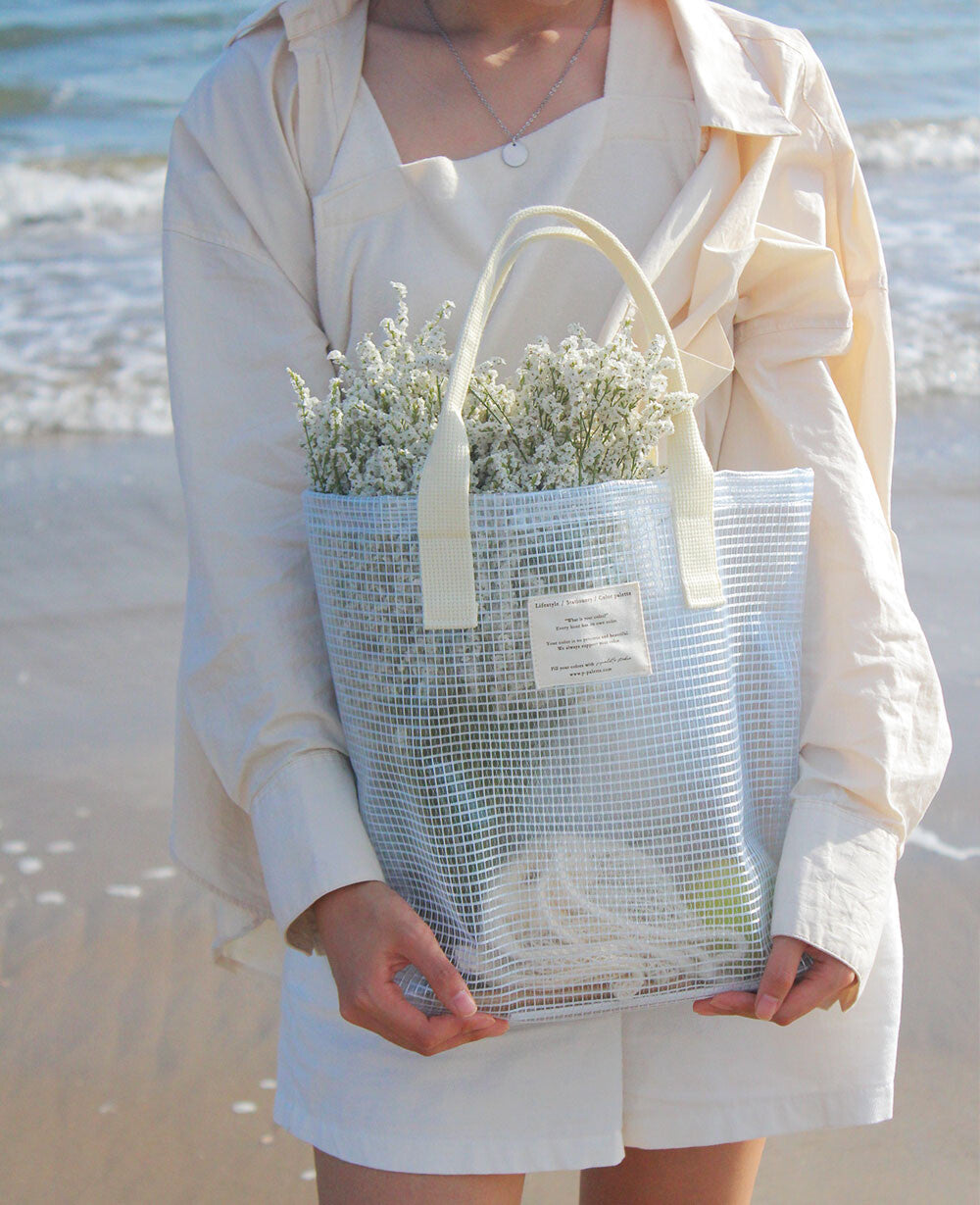 P.Palette Clear Beach bag (waterproof)