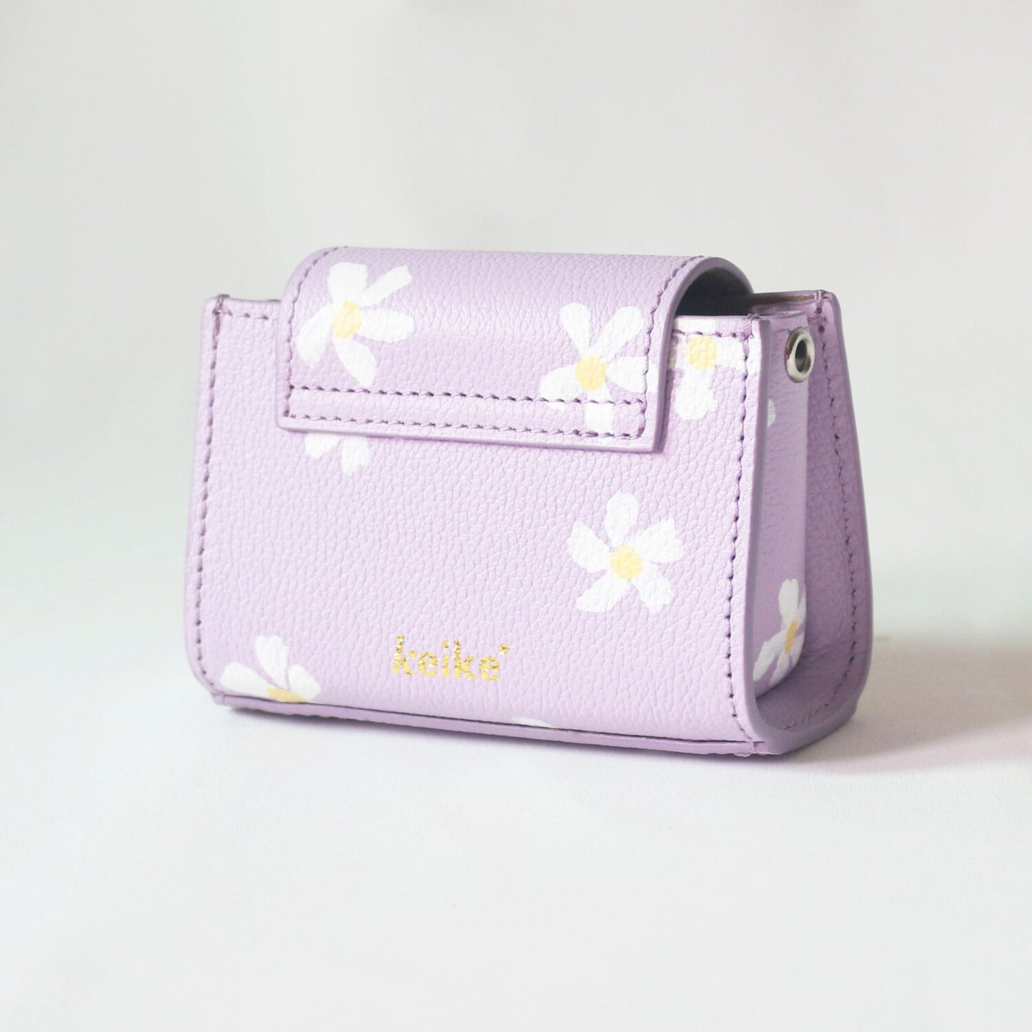 Keike 'shape of' microbag - purple daisy