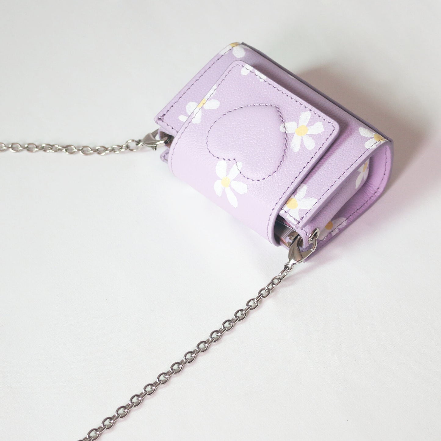 Keike 'shape of' microbag - purple daisy