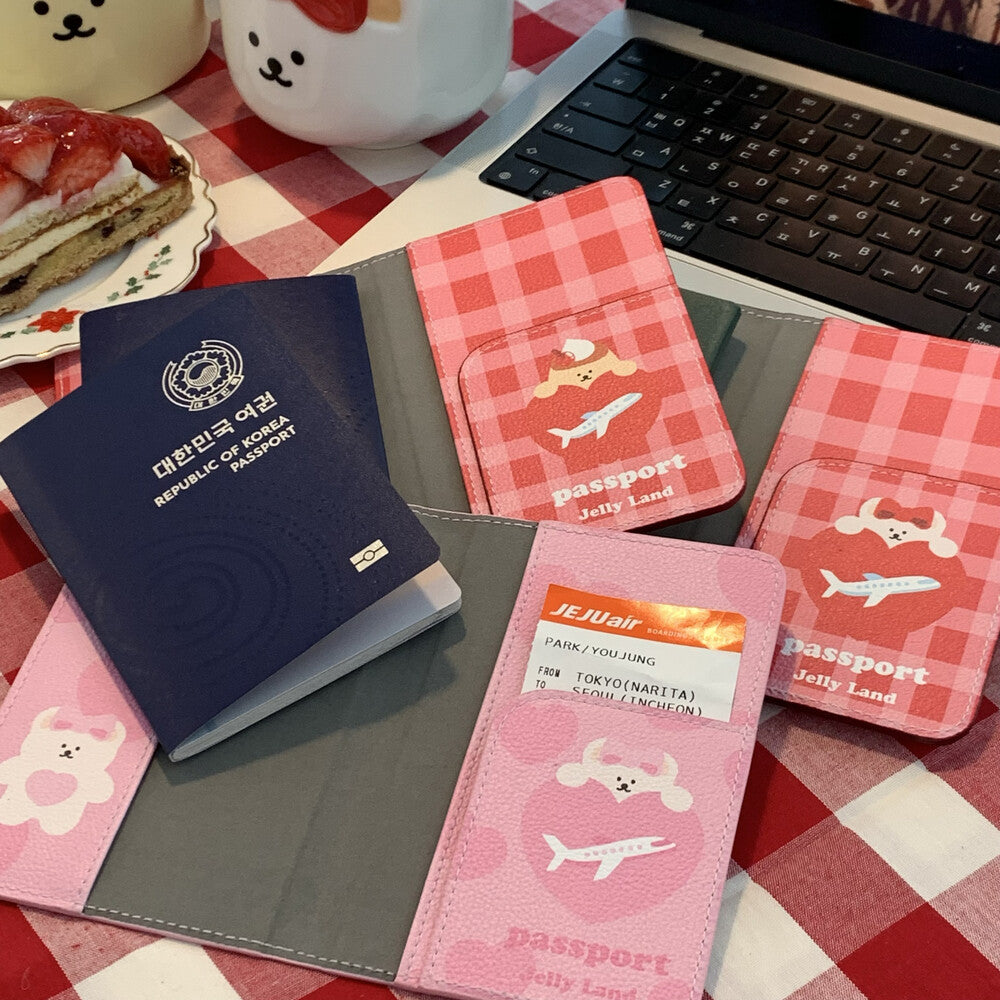 Jellyland Honey Family Leather Passport Case 護照套 (3款)