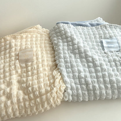 【Restock🌟】Skyfolio Double-sided Blanket (Sky blue/Ivory)