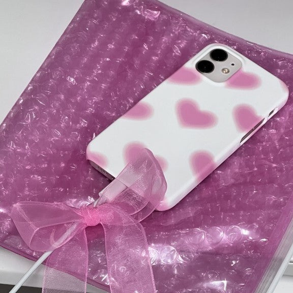 Mafavarchive pink heart flutter hard case