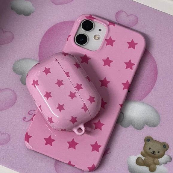 Mafavarchive pink star rockstar airpod case