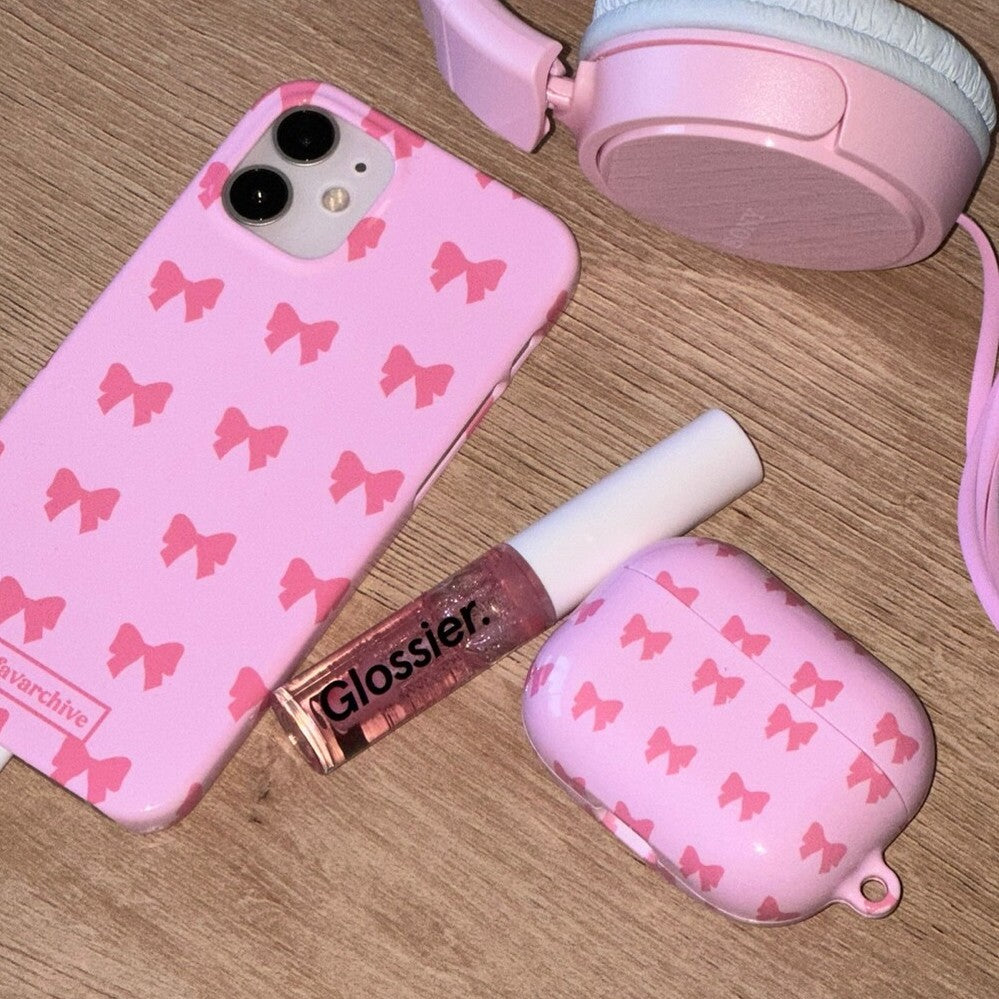 Mafavarchive pink ribbon airpod case