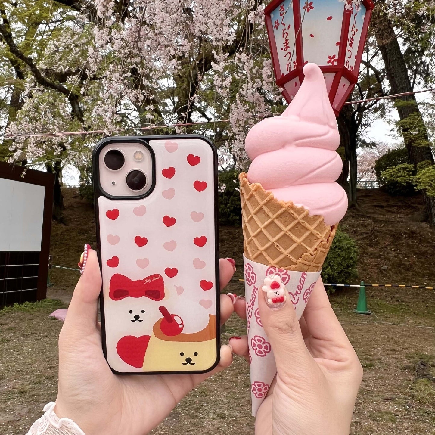 Jellyland Heart Honey&Pudding Epoxy Case