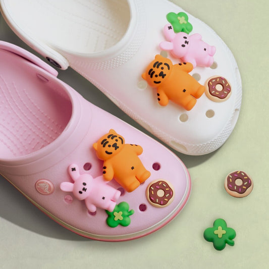 【第二件9折🐯】Muzik Tiger Donut/Clover Shoe Charms Jibbitz 鞋扣 (2款)