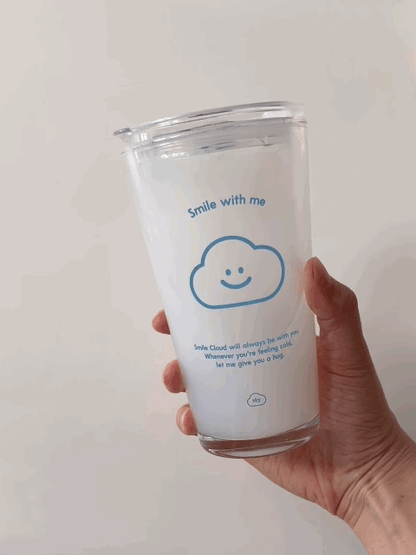 【現貨95折】Skyfolio Glass Tumbler (Cloud Pattern)