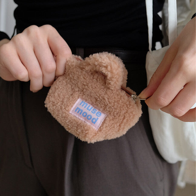 Musemood fleece mini pouch key ring (2色)