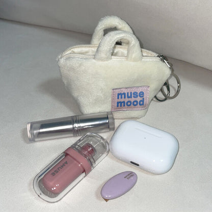 Musemood fleece mini pouch key ring (2色)