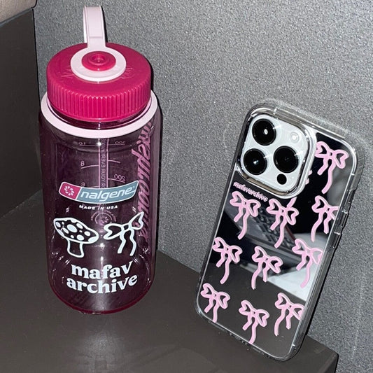 【現貨95折】Mafavarchive ribbon mirror jelly hard case #iphone 12/12 pro