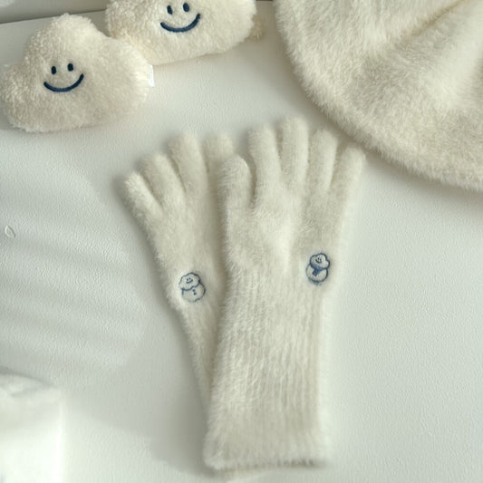 Skyfolio Fluffy knit gloves 保暖手套