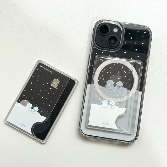 Skyfolio Cloud Snowman Magsafe Card Slot 透明卡套