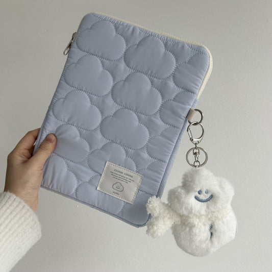 【組合優惠📢】Skyfolio Quilting ipad/notebook pouch & Cloud snowman keyring