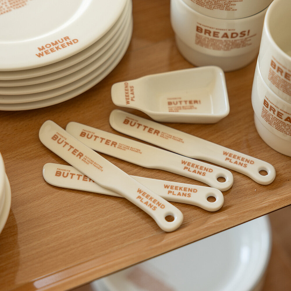 Momur [weekend 8] BREAD plate, knife, bowl, mug (6款各2色)