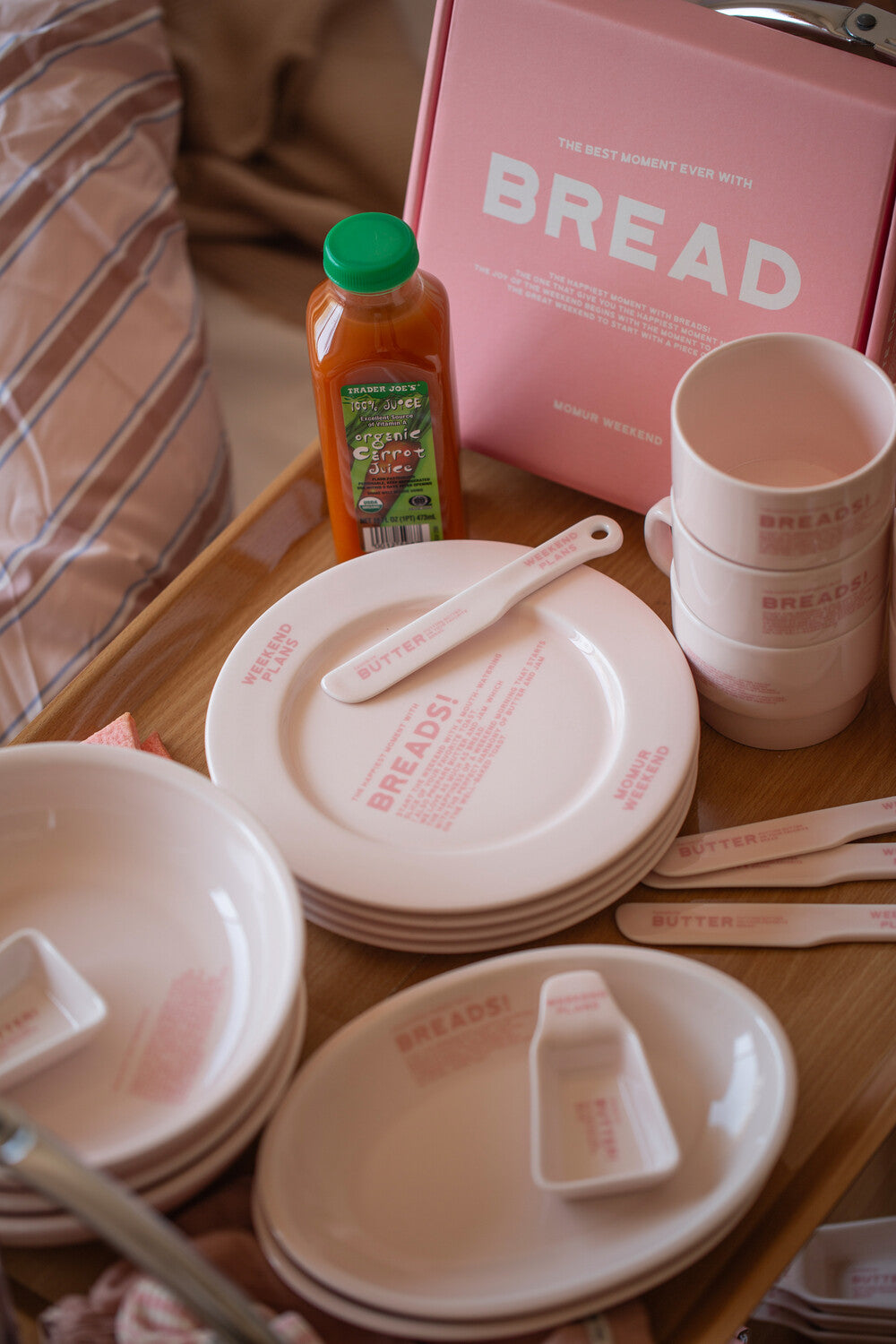 Momur [weekend 8] BREAD plate, knife, bowl, mug (6款各2色)