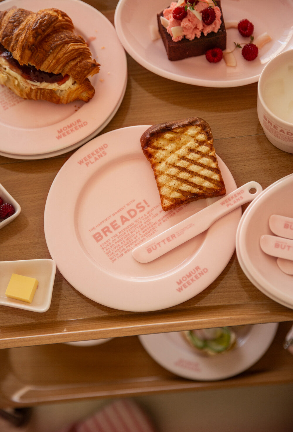 Momur [weekend 8] BREAD plate, knife, bowl, mug (6款各2色)