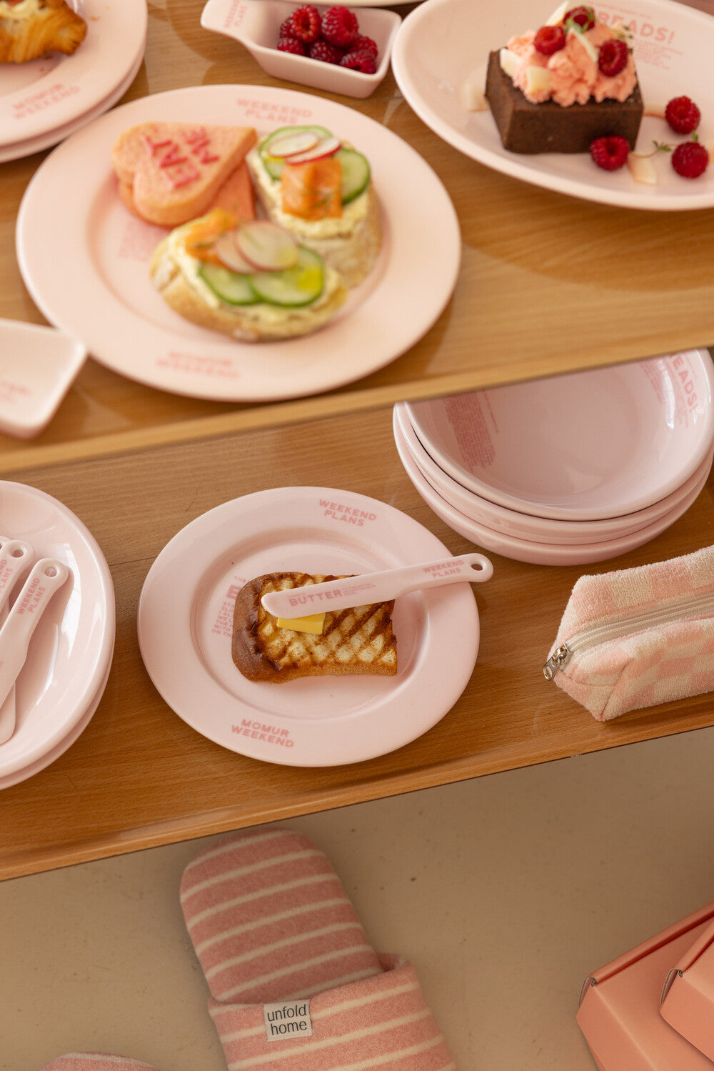 Momur [weekend 8] BREAD plate, knife, bowl, mug (6款各2色)