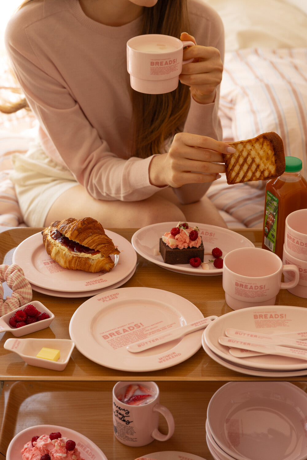Momur [weekend 8] BREAD plate, knife, bowl, mug (6款各2色)