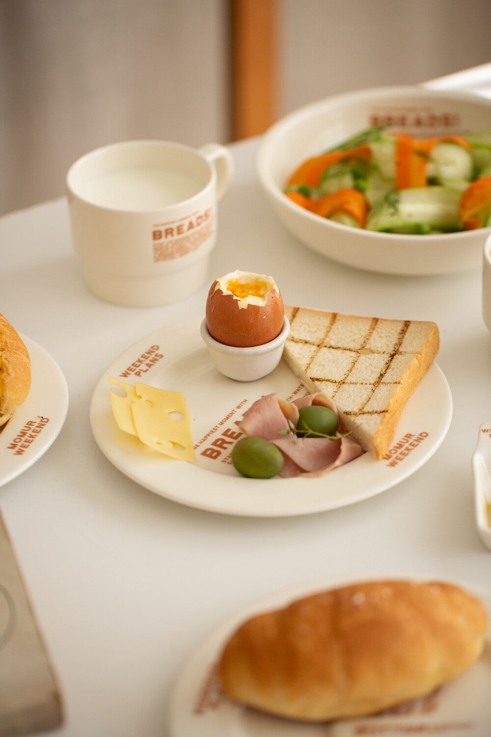 Momur [weekend 8] BREAD plate, knife, bowl, mug (6款各2色)